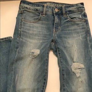 Slightly ripped jeans